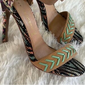 Chinese Laundry Multicolor Patterned Heels